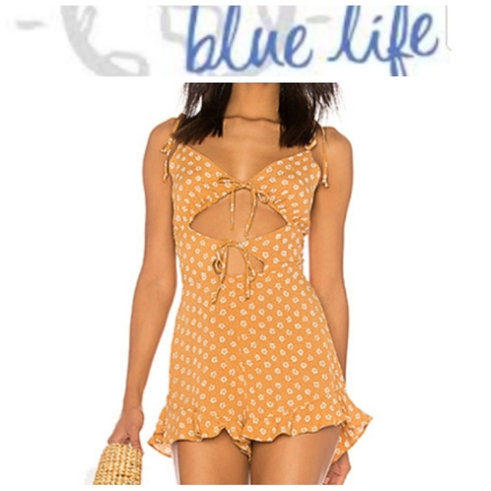 NWT Blue Life Retro Romper Primrose Polka Dot